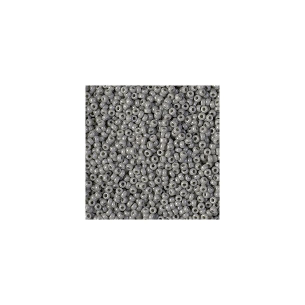 Miyuki seed bead, warm dark grey, size #11, 2x1.5 mm, 2250pcs