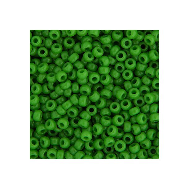 Miyuki seed bead, green pea opaque, size #11, 2x1,5 mm, 1200 pcs