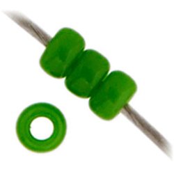 Miyuki seed bead, erbsengr&uuml;n, Gr&ouml;&szlig;e #11, 2x1,5 mm, 1200 stk