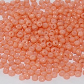 Miyuki seed bead, lachsfarben, opak, Größe #11, 2x1,5mm, 12g, 1200 Stk.