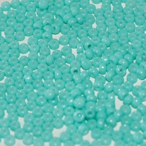 Miyuki seed bead, #11, türkis, opak, Duracoat, 2x1,5 mm, 12g, 1200 stk