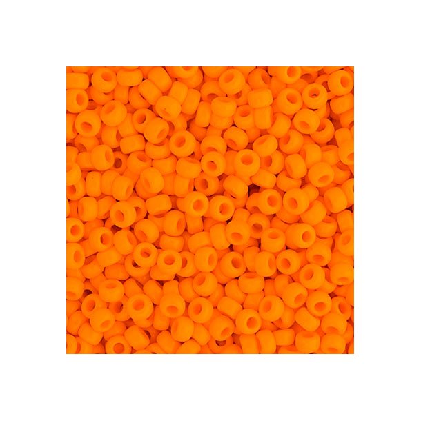 Miyuki seed bead, mandarin orange, Gre #11 2x1,5 mm, ca. 2250 stk