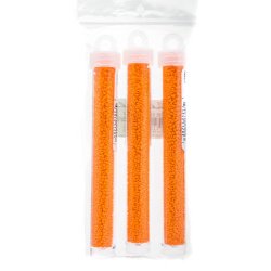 Miyuki seed bead, mandarin orange, Gr&ouml;&szlig;e #11 2x1,5 mm, ca. 1200 stk