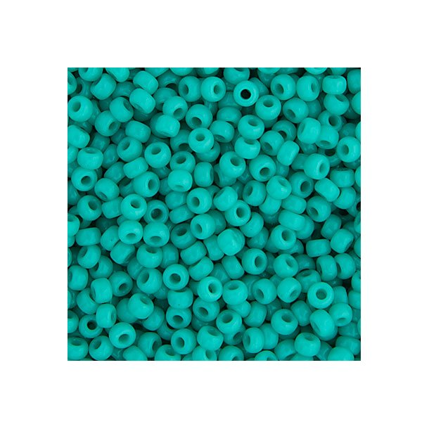 Miyuki seed bead, t&uuml;rkisgr&uuml;n, opak, Gr&ouml;&szlig;e #11, 2x1,5 mm, 2250 stk