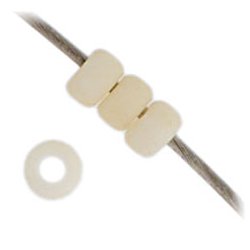 Miyuki seed bead, creme-wei&szlig;, mattiert, Gr&ouml;&szlig;e #11, 2x1,5 mm, ca. 1200 stk