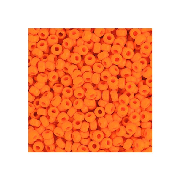 Miyuki seed bead, orange, st&oslash;rrelse #15, 1,5x1 mm, ca. 5500 stk.