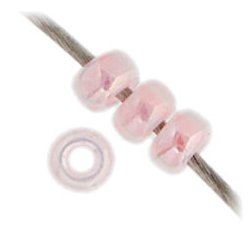 Miyuki seed bead, hell rosa, Crystal-Effekt, Gr&ouml;&szlig;e #15, 1,5x1 mm, 12gr. ca. 3000 stk