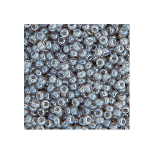 Miyuki seed bead, grau gl&auml;nzend transparent, Gr&ouml;&szlig;e #15, 1,5x1 mm, 5500 stk