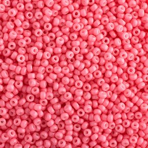Miyuki seed bead, #15, bubblegum pink, opaque, 1,5x1 mm, 12g, 3000 pcs