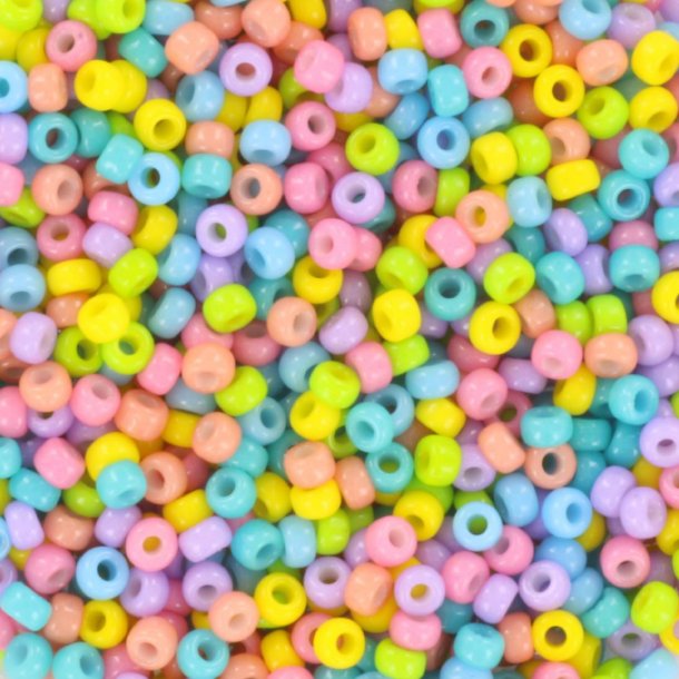 Miyuki seed bead, holi festival, mix145, 7-colour mix, #11, 2x1,5 mm,, 12gr. 1200 pcs