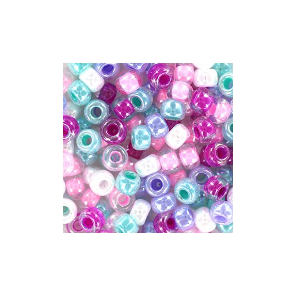 Miyuki seed bead #6, mix94, cupcake icing, 5-colors, 12g  