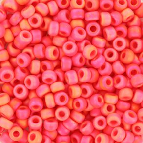 Miyuki, Seed bead, opak matt Zinoberrot, #8, 3x1,8 mm, ca. 480 Stk.