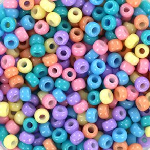 Miyuki seed bead, Candyfloss, mix105, 6-colour mix, #8, 3,1x2,1 mm, 12gr. 450pcs