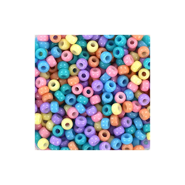 Miyuki seed bead, Candyfloss, mix105, 6-colour mix, #8, 3,1x2,1 mm, 12gr. 450pcs