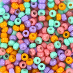 Miyuki seed bead, Flower field, mix88, 4-colour mix, #8, 3,1x2,1 mm, 12gr. 450pcs