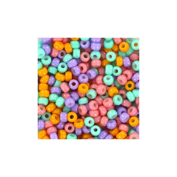 Miyuki seed bead, Flower field, mix88, 4-colour mix, #8, 3,1x2,1 mm, 12gr. 450pcs