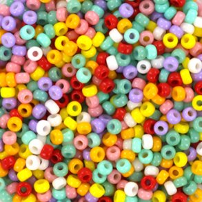 Miyuki Seed Beads, Happy Carnival, Mix96, 5-farben mix, #11, 2x1,5 mm,, 12gr. 1200 Stk