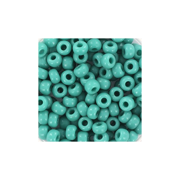 Miyuki seed bead #6, opaque, turquoise green, 4,5x3 mm, ca. 150 pcs. 12g