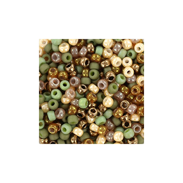 Miyuki seed bead, Welcome to the jungle, mix108, 6-colour mix, #8, 3,1x2,1 mm, 12gr. 450pcs