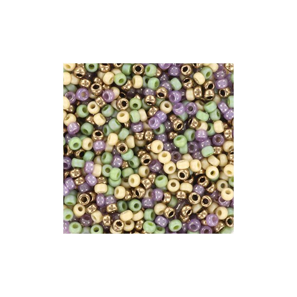 Miyuki seed bead, Singing Nature, mix135, 4-colour mix, size #11, 2x1,5 mm,, 12gr. 1200 pcs
