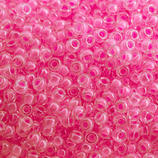 Miyuki seed bead, neonpink, Größe #11, 2x1,5 mm, 1200 stk