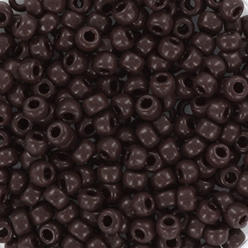 Miyuki, Seed bead, dunkel schokoladenbraun #6, 4,5x3 mm, ca. 150 stk. 12g