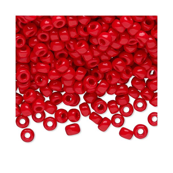 Miyuki seed bead #6, red, 4,5x3 mm, ca. 150 pcs. 12g, 