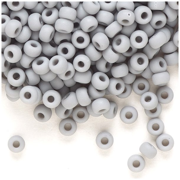 Miyuki seed bead #6, matte grey, 4,5x3 mm, ca. 150 pcs. 12g, 