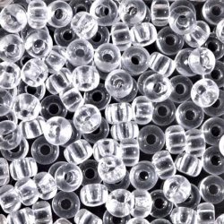 Miyuki seed bead, Kristall, klar, Gr&ouml;&szlig;e #11, 2x1,5 mm, ca. 1200 stk.