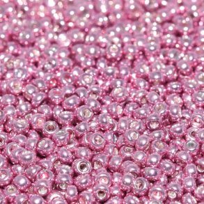 Miyuki seed bead, galvanisiert rosa, Größe #11, 2x1,5 mm, 1200 Stk.