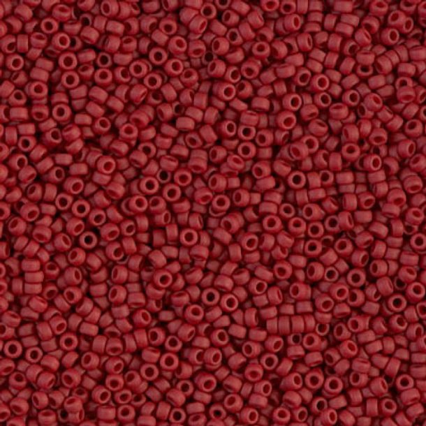 Miyuki seed bead, matte, maroon / dark red, size #11, 2x1,5 mm, ca. 1200 pcs