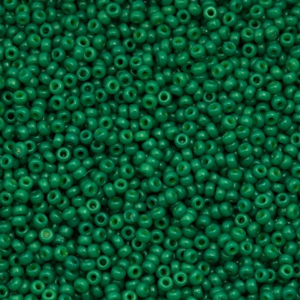 Miyuki seed bead, spruce green, Duracoat, Opaque, size #15, 1,5x1 mm, ca. 3000 pcs