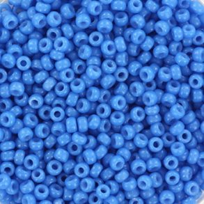 Miyuki seed bead, delphinium blau, Größe #11, 2x1,5 mm, ca. 1200 stk.