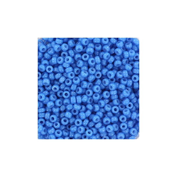 Miyuki seed bead, delphinium blue, size #11, 2x1,5 mm, ca. 1200 pcs.