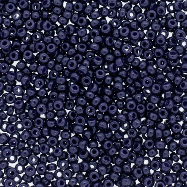 Miyuki seed bead, dark navy blue, opaque, size #11 2x1,5 mm, ca. 1200 pcs