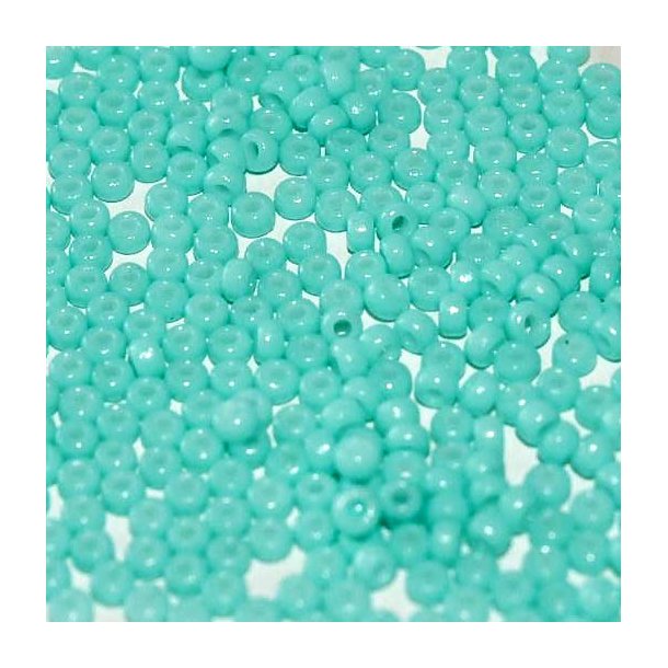 Miyuki seed bead, #15, turquoize, opaque, Duracoat, 1.5x1 mm, 12g, 3000 pcs