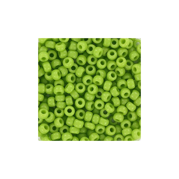 Miyuki seed bead, #6, light green, 4.5x3 mm, approx. 150 pcs. 12g