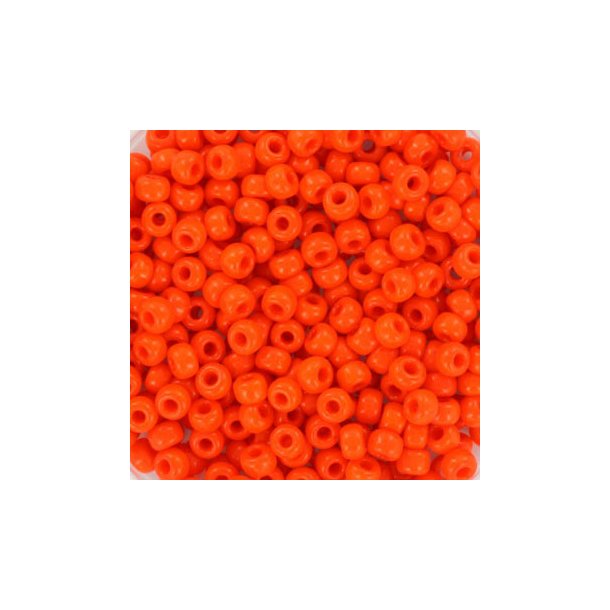 Miyuki seed bead,  orange  #8, 3x1.8mm, ca. 480pcs. 12 gram