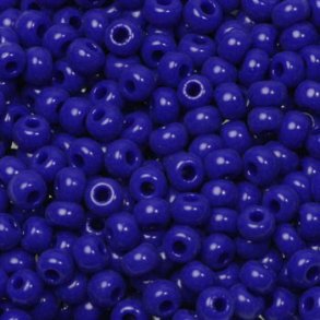 Miyuki seed bead, dark blue #8, 3x1.8mm, ca. 480pcs. 12 gram