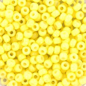 Miyuki seed bead, light yellow #8, 3x1.8mm, ca. 480pcs. 12 gram