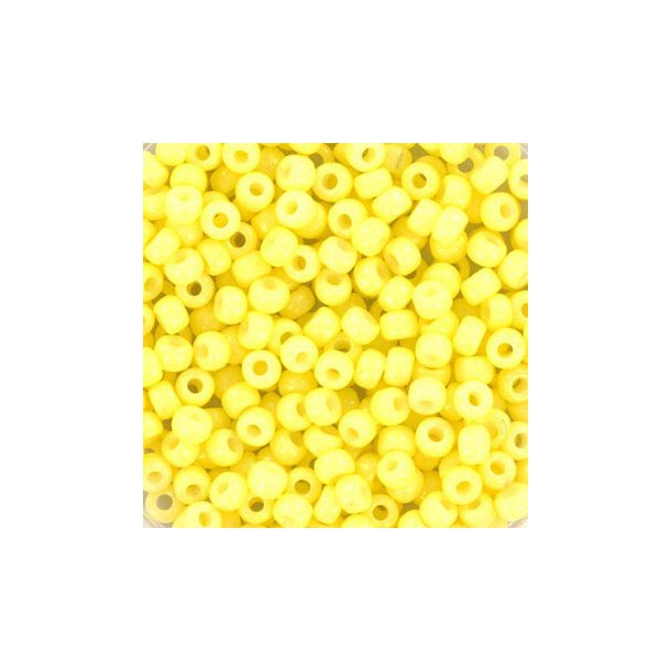Miyuki seed bead, light yellow #8, 3x1.8mm, ca. 480pcs. 12 gram