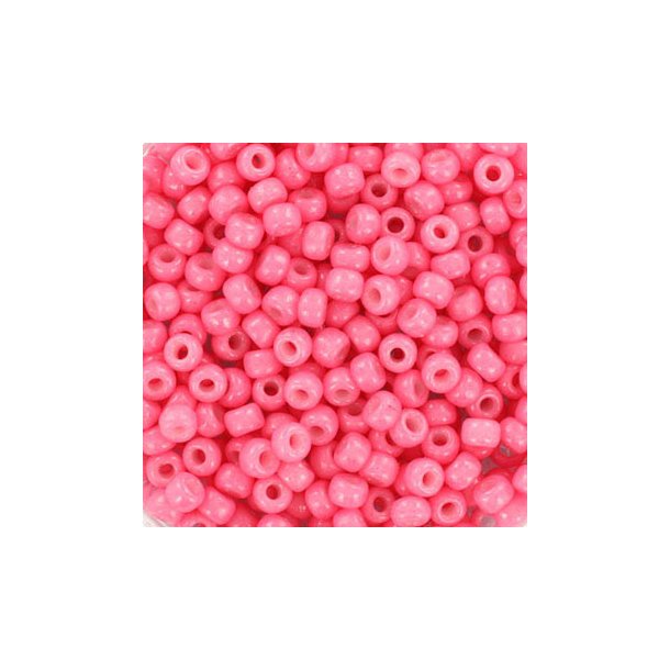 Miyuki seed bead, pink #8, 3x1.8mm, ca. 480pcs. 12 gram