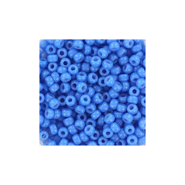 Miyuki seed bead, blue #8, 3x1.8mm, ca. 480pcs. 12 gram