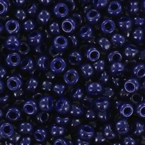 Miyuki-Rocailles, dunkel marineblau, Nr. 8, 3 x 1,8 mm, ca. 480 Stck, 12 Gramm