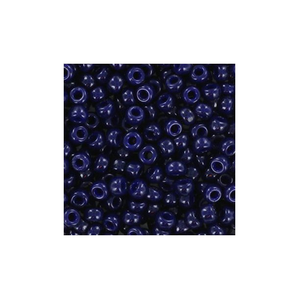 Miyuki-Rocailles, dunkel marineblau, Nr. 8, 3 x 1,8 mm, ca. 480 Stck, 12 Gramm