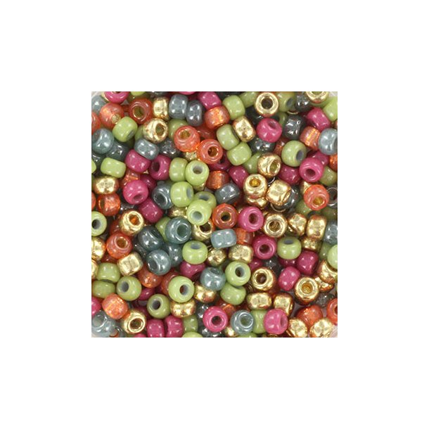 Miyuki Seed Beads, Elegant fall, Mix112, 5-farben mix, #8, 3,1x2,1 mm, 12gr. 450 Stk