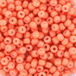 Miyuki seed bead, dark salmon #8, 3x1.8mm, ca. 480pcs. 12 gram