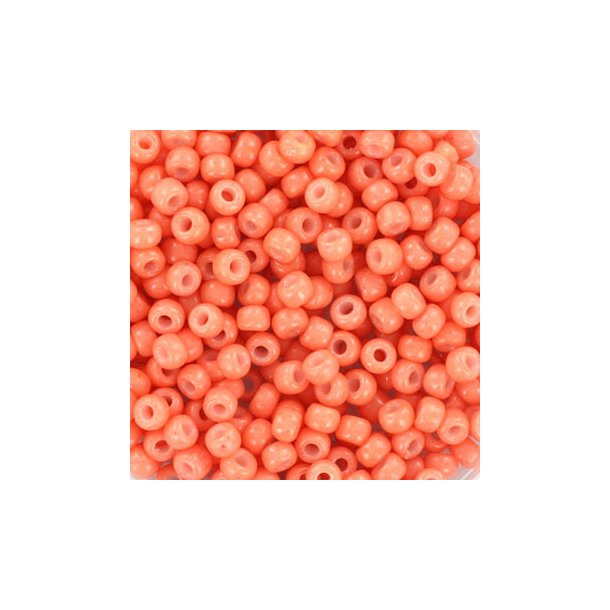 Miyuki seed bead, dark salmon #8, 3x1.8mm, ca. 480pcs. 12 gram