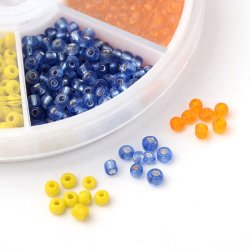 Seedbead-Mix, gemischte Farben, 3 mm, ca. 1270 Perlen, 1 Stk.