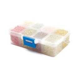 Seedbead-Mix,, 4 mm gr&ouml;&szlig;e #6, gelb und orange, ca. 1900 Perlen, 1 Stk.